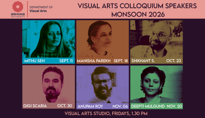 Visual Arts Colloquium Series, Monsoon 2026  |  SAVE THE DATE